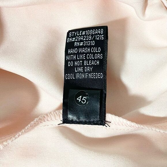 Express pink chiffon top with crochet laced sleeves - Picture 4 of 5